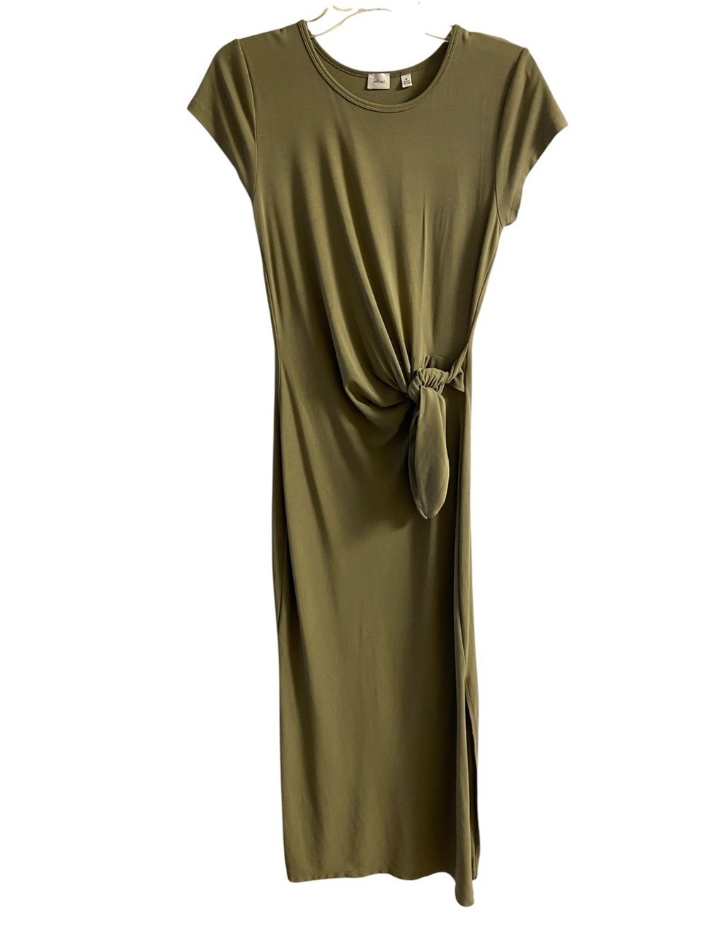 Aritzia Wilfred Olive Green Jersey Resort Maxi Dress Medium - Picture 6 of 14
